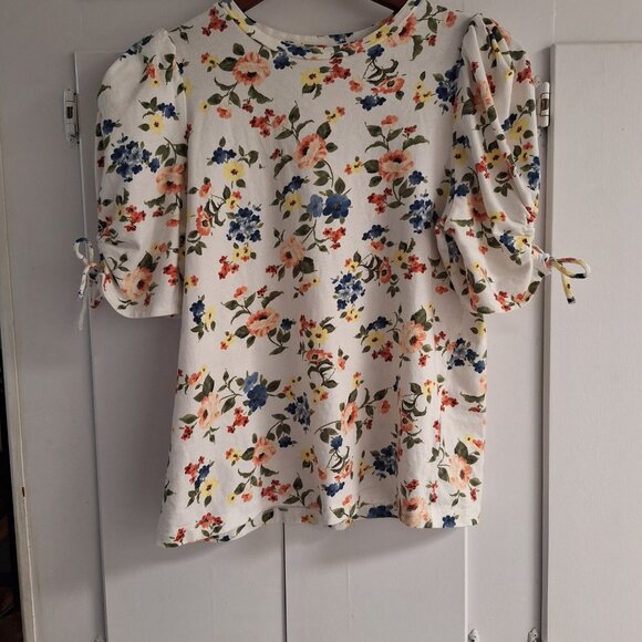 White Floral Blouse - Picture 7 of 8